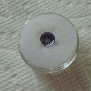 Genuine tanzanite gemstone